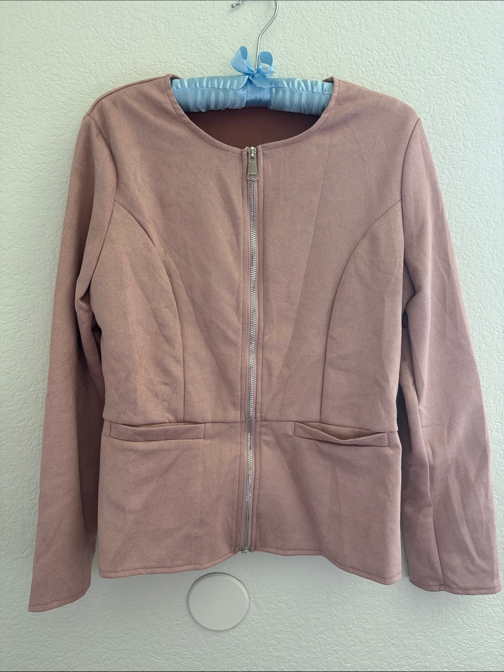 Women's Mauve Zip-Front Jacket